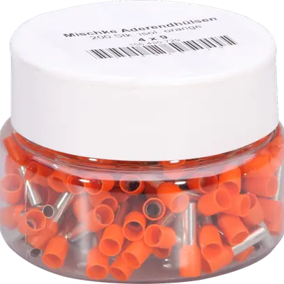 Embout de câble Mischke IE 4mm²/9mm Cu-étamé isolé orange 