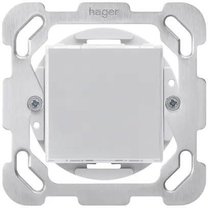 Inserto per lampada LED Hager LED ro/ve 230V con placca di fissaggio 