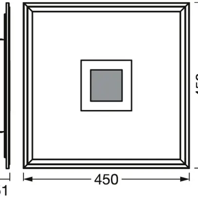 LED-Deckenleuchte LEDVANCE SMART+ PLANON RGBW 24W 1550lm 827…865 450×450mm weiss 