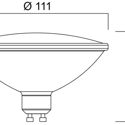 Lampada LED Sylvania RefLED E111 GU10 13W 1150lm 830 25° DIM SL 