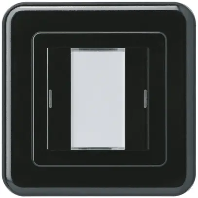 Poussoir ENC Hager basico C KNX double LED noir 