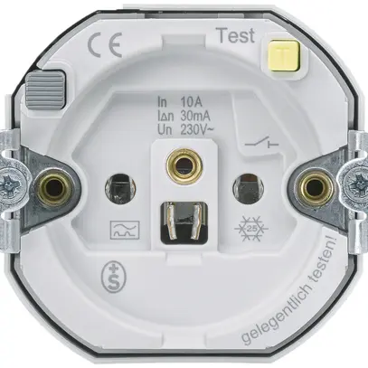 Inserto per presa Hager montaggio E 10A FI 30mA 