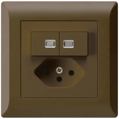 Combinaison lumineuse ENC 3/1P+A-R+T13 kallysto.line brun 2 lentilles 