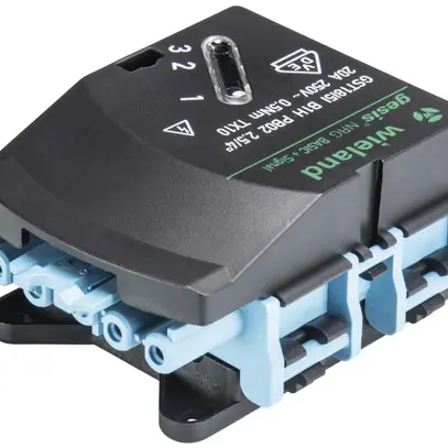 Adaptateur câble plat Wieland gesis NRG GST18i5i B1H F7V PB02, bleu pastel 