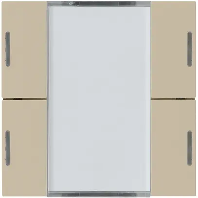 Kit frontale Hager kallysto 4×KNX LED systemlink/easylink beige 
