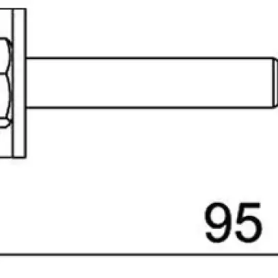 Bullone di ancoraggio BET BZ3 M8×95mm (0…40mm) acciaio 