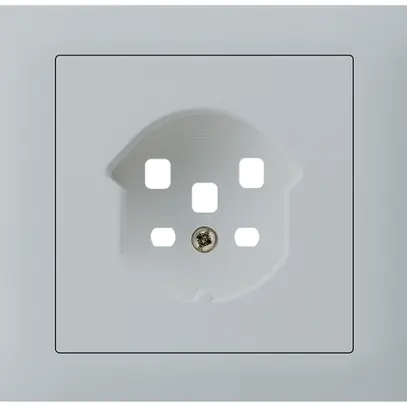 Kit frontal INC Hager kallysto pour prise G3 1×T25 cadre enfichable gris clair 