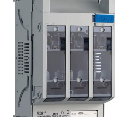 Sezionatore HPC weber.silas DIN00 690VAC 160A pr.INC 70mm raccordo a vite M8 