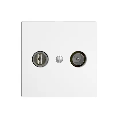 Prise TV-R ENC EDIZIOdue 11dB blanc à large bande 5…2000MHz, F 