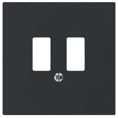 Plaque frontale kallysto pour prise USB noir 