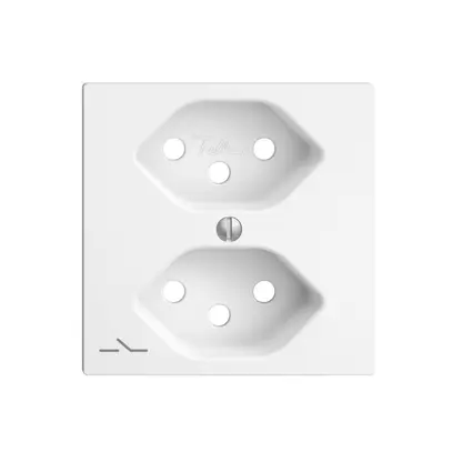 Placca frontale 2×T13,S bianco EDIZIOdue 