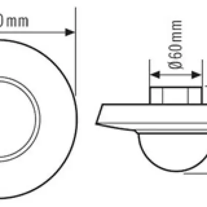 Rilevatore di movimento INC ESYLUX MD 360i/24, bianco 
