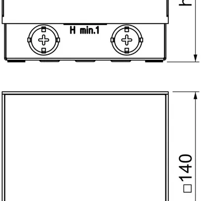Boîte de sol Bettermann, UDHOME2, couvercle brossé, p.3 FLF a.réglette à brosse 