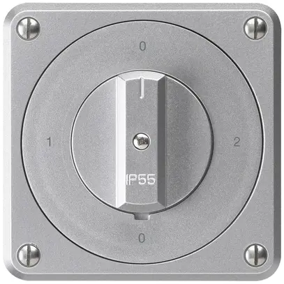 Interrupteur rotatif ENC robusto IP55 schéma 2/1P aluminium 