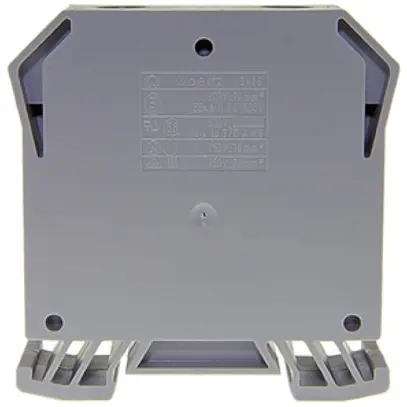 Borne de passage joignable Woertz 35…70mm² 192A 1000V vis 2×1 rail DIN 35mm gr 