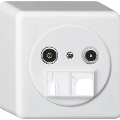 Presa multimedia AP basico TV-R 14dB 2GHz bianco 