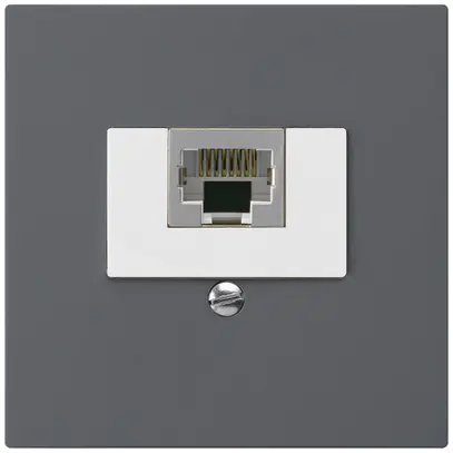 Insert pour prise de raccordement kallysto 1×RJ45s anthracite 