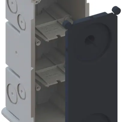 Boîtier ENC AGRO 3×1 650°C avec couvercle de protection, M20/25, gris 