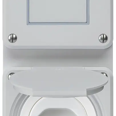 Combinaison ENC Hager robusto I-I verticale 3/1L+type 13, gris 