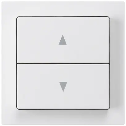 Kit frontale kallysto 60×60 bianco per interruttore/tasto per tapparelle doppio 