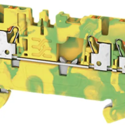 Morsetto di protezione Weidmüller A3C PUSH IN 1.5mm² 4 contatti verde/giallo 