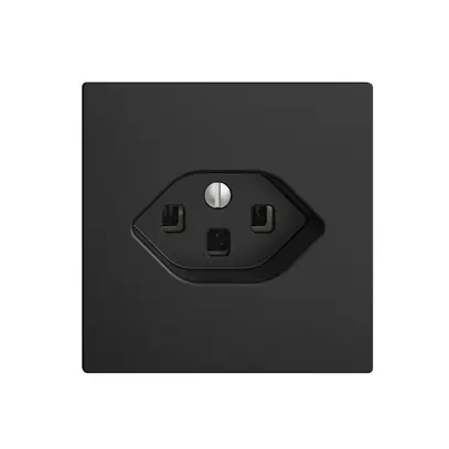 Presa INC EDIZIOdue T23 16A nero con morsetti innest. 