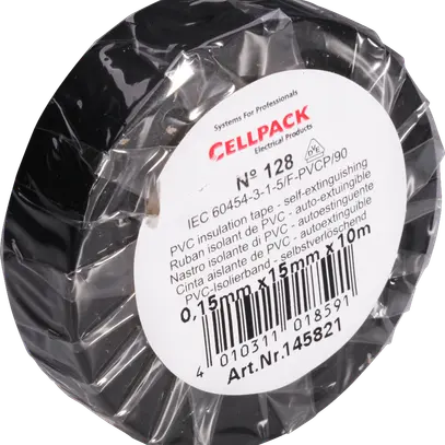 Isolierband Cellpack 128 15mm×10m schwarz 