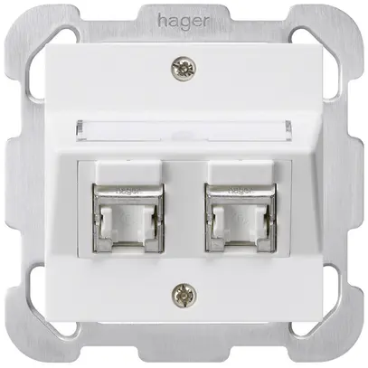 Kit de montage ENC kallysto B cat.6 2RJ45/s blanc 