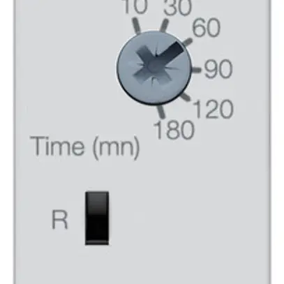 Relè a tempo AMD Hager EZL100, 230VAC, 10…180min, 1C 16A/250VAC, 1UM 