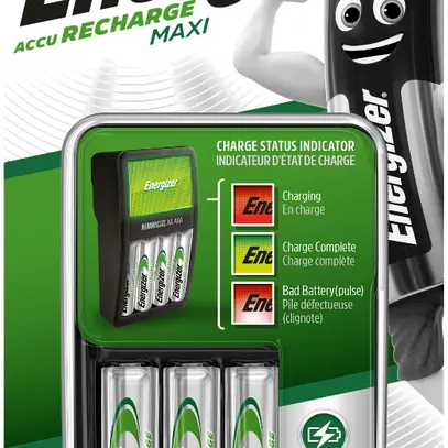 Chargeur Energizer Maxi Charger + 4 AA batteries 2000mAh 