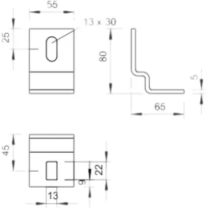 Befestigungswinkel Bettermann 80×65×40mm tauchfeuerverzinkt 