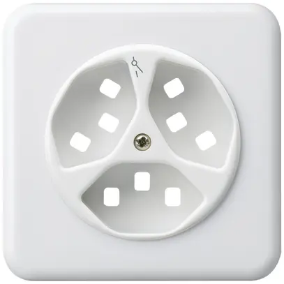 Kit frontale INC per presa Hager basico 3×tipo 23 1×S G bianco 