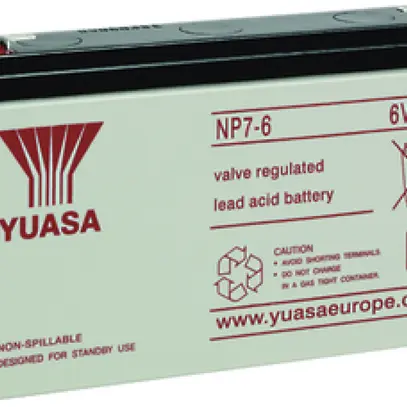 Akku Yuasa NP 7-6 6VDC 7 AH 