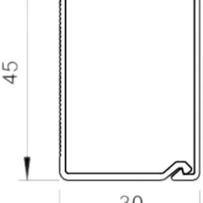 Canal d'installation Bettermann WDKH sans halogène 30×45×2000mm blanc pur 