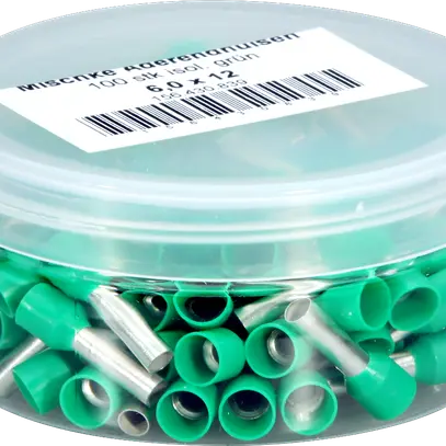 Embout de câble Mischke IE 6mm²/12mm Cu-étamé isolé vert 