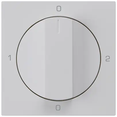 Frontset für Drehschalter S2 hellgrau 60×60mm kallysto 0-1-0-2 