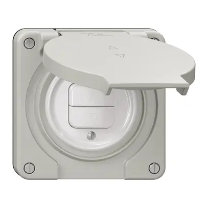 Interrupteur pour stores NEVO N.CO 1-canal profondeur 18 mm 87×87 mm gris clair 