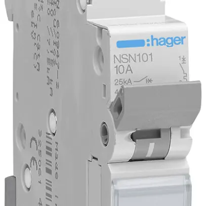 Disgiuntore Hager MCB 1P 415V tipo D 1A 1UM 