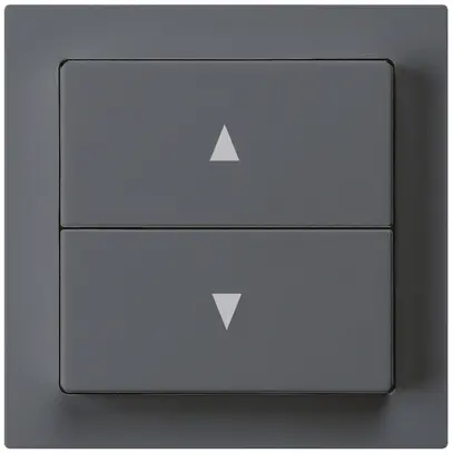 Kit frontal kallysto 60×60 anthracite p.interrupteur/contact pour stores double 