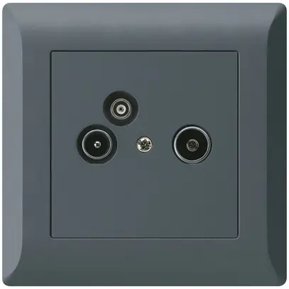 Prise pour antenne ENC R/TV/données kallysto.line 2GHz 14db anthracite 