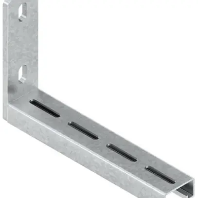 Mensola murale/sospesa 114×104mm zincata a caldo a immersione 