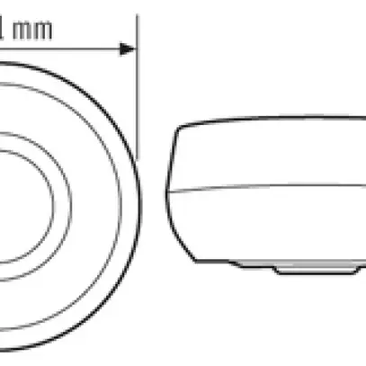 Détecteur de mouvement AP ESYLUX MD 360/8 Basic SMB, blanc 