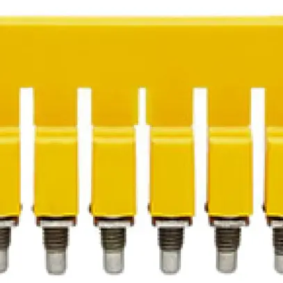 Connessione trasversale WM WQV 2.5/8 avvitato 8L passo 5.1mm isolato 32A giallo 