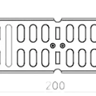 Raccordo a squadra Bettermann 60×200mm per canale MKS zincato 