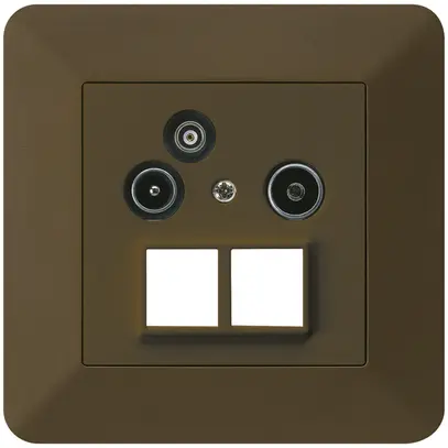 Presa antenna INC R/TV/dati kallysto.trend HMS 2GHz 19db marrone 