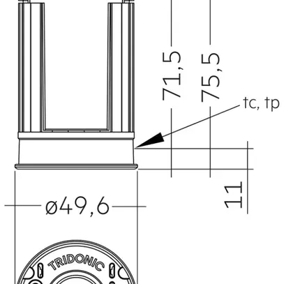 Spot LED Tridonic Module SLA AC pc G2, 50mm 700lm 927 12° SNC 