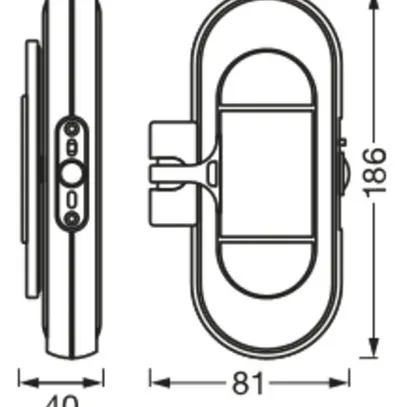 Plafonnier/Applique LED LDV LINEAR LED MOBILE 1.9W 115lm 4000K PIR USB blanc 