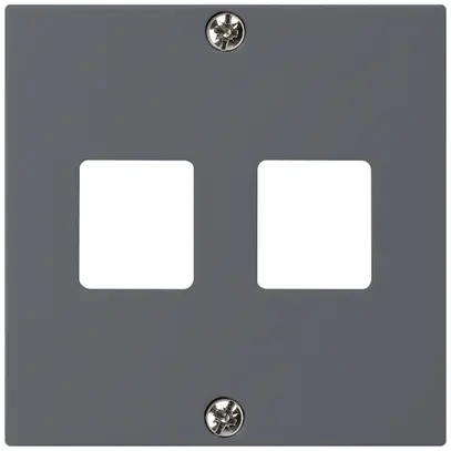 Kit frontal ENC HMS kallysto A pour 2 modules anthracite 