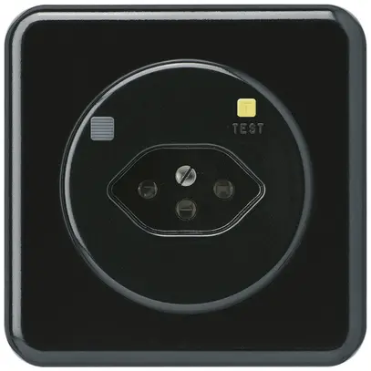 Prise ENC basico C T13 FI 30mA noir 