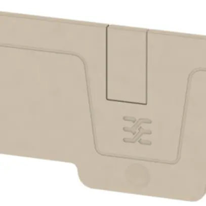 Piastra terminale Weidmüller serie A AEP 3C 6 82.6×2.1mm, beige 